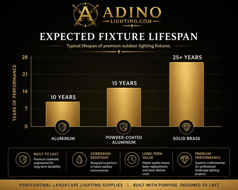 Long-Term Savings: Why Brass Landscape Lighting Fixtures Outperform Aluminum Over Time