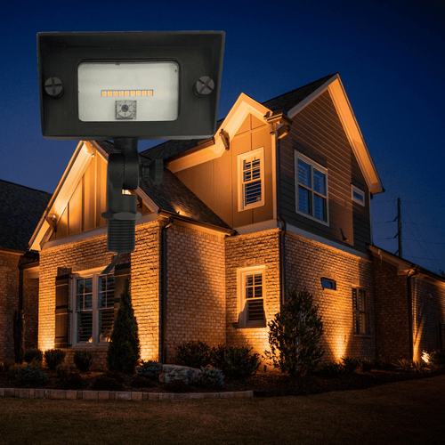 12V Mini Flood Light | 1-5W Adjustable LED Landscape Spotlight | Brass Outdoor Flood Light