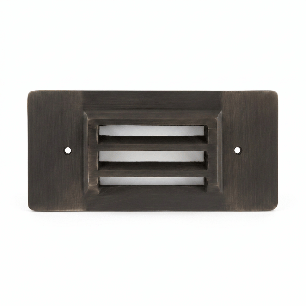 2W Integrated Solid Brass Deck & Step Light – 3000K Antique Brass Finish | IP65 Low Voltage LED