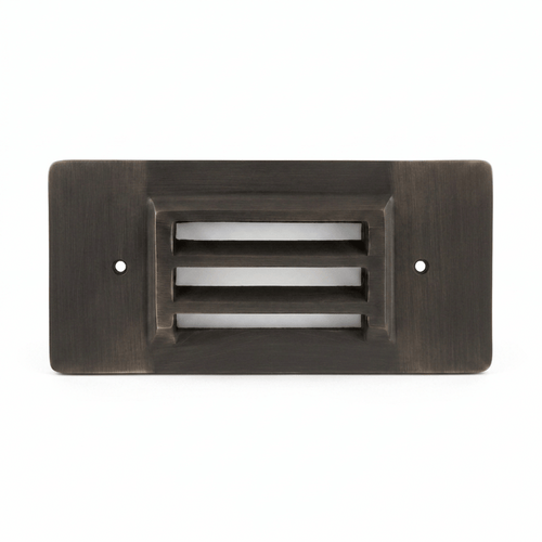 2W Integrated Solid Brass Deck & Step Light – 3000K Antique Brass Finish | IP65 Low Voltage LED