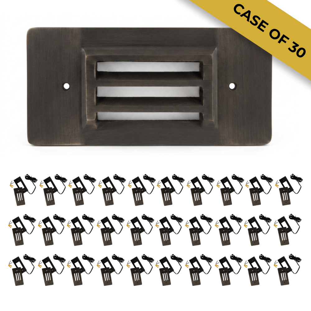 Case of 30 – 2W LED Deck & Step Lights | Low Voltage Outdoor Landscape Lighting