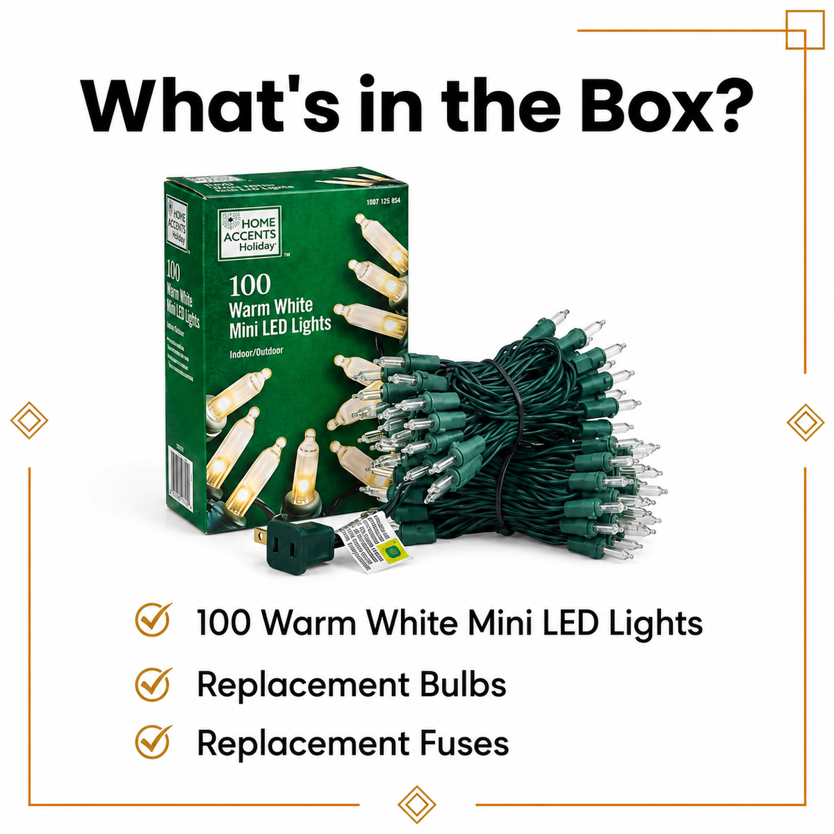 Warm White LED Christmas Lights – Bulk Closeout