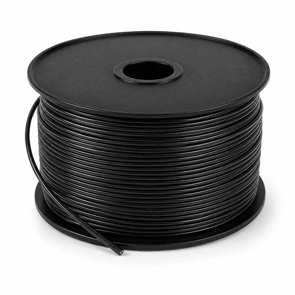 500' Black SPT-1 Extension Wire Spool for Custom Holiday Lighting Installations