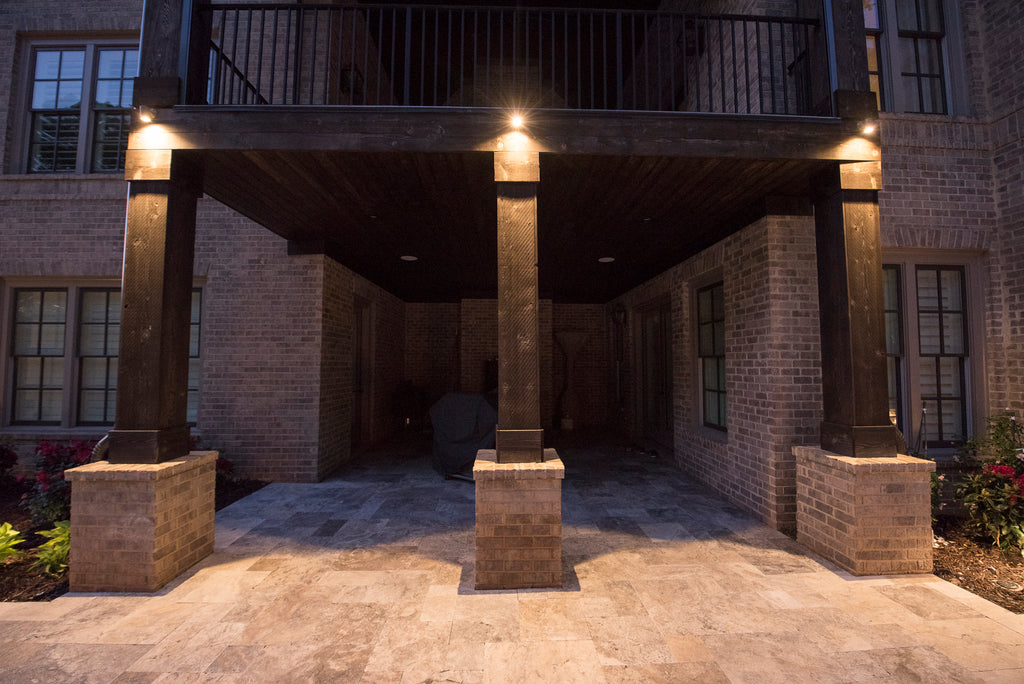 Custom backyard landscape lighting sold to contractors by Adino Lighting in Atlanta, Georgia