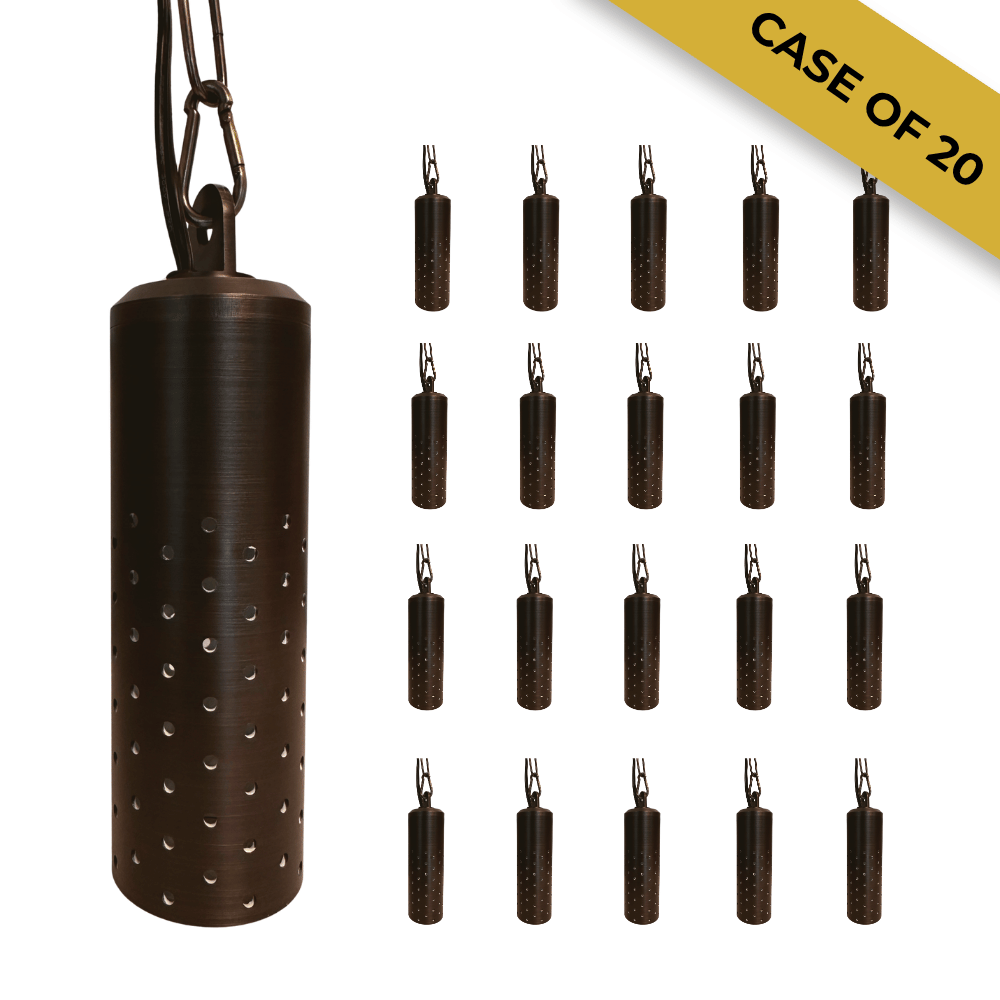 Case of 20 Low Voltage Brass Pendant Lights – Outdoor Cast Brass MR16 LED Hanging Fixtures