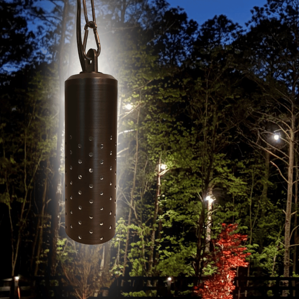 Case of 20 Low Voltage Brass Pendant Lights – Outdoor Cast Brass MR16 LED Hanging Fixtures