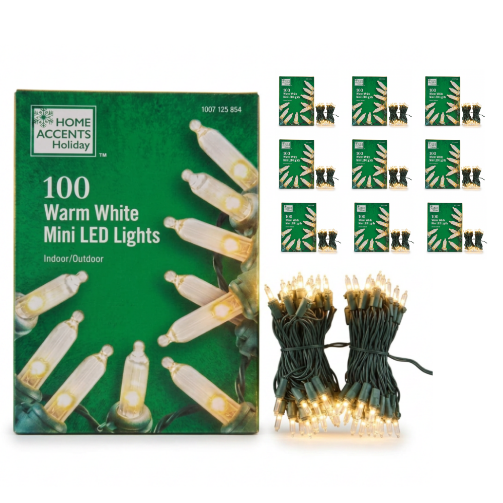 Mini Holiday Warm White Accent Lights - 10 boxes (case)