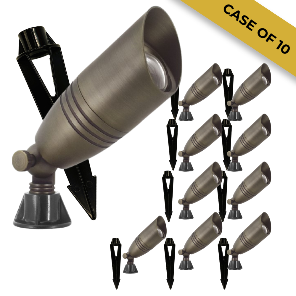 Brass MR16 Uplight for Landscape Accent Lighting