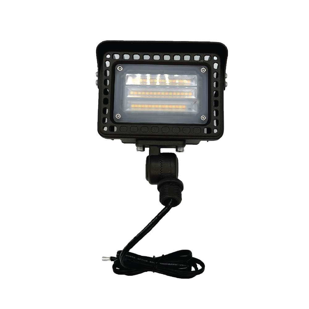 Adino Lighting adjustable 2W–20W low voltage LED landscape flood light with integrated LED and adjustable color temperature for outdoor landscape lighting.