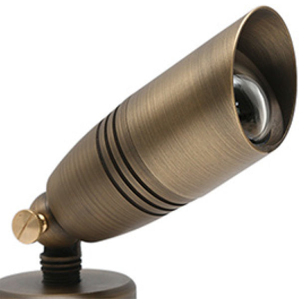 Solid Brass MR16 Landscape Uplight | 12V Low Voltage Outdoor Spotlight