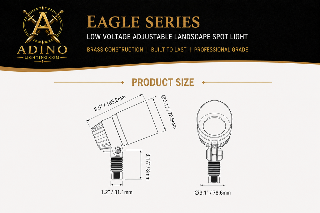 Eagle Series Solid Brass LED Landscape Uplight spec sheet